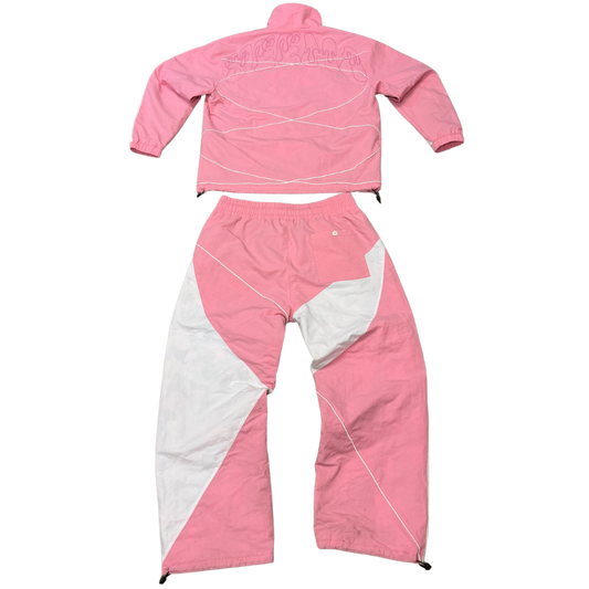 Pink Nylon Tracksuit