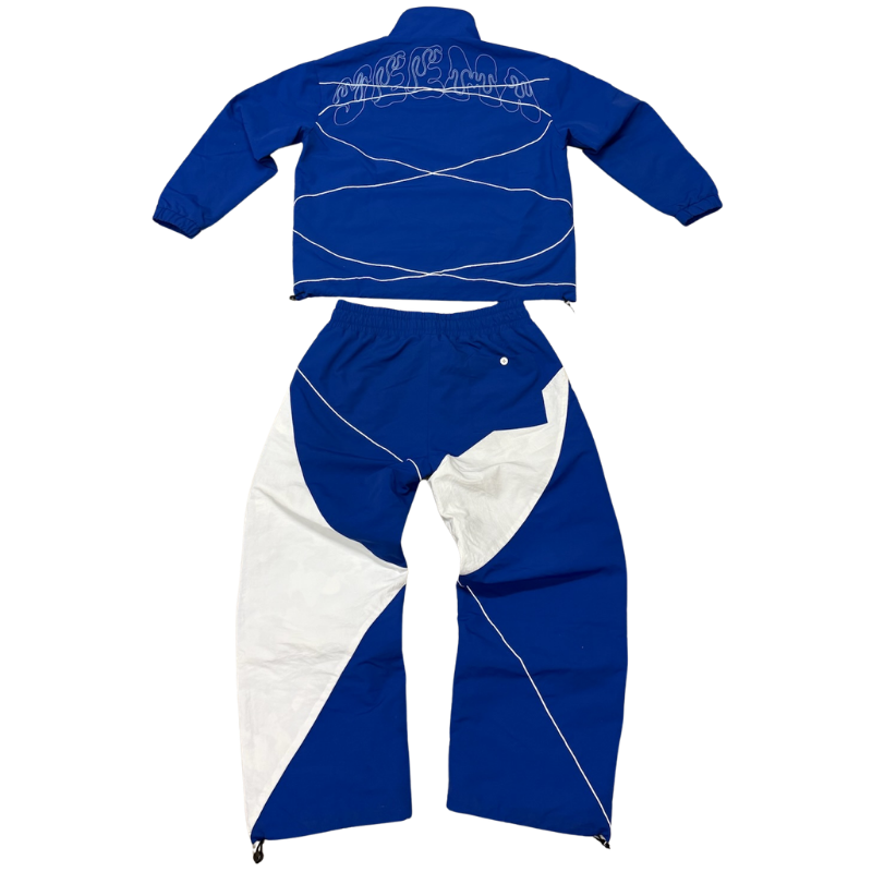 Blue Nylon Tracksuit
