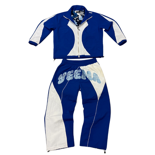 Blue Nylon Tracksuit