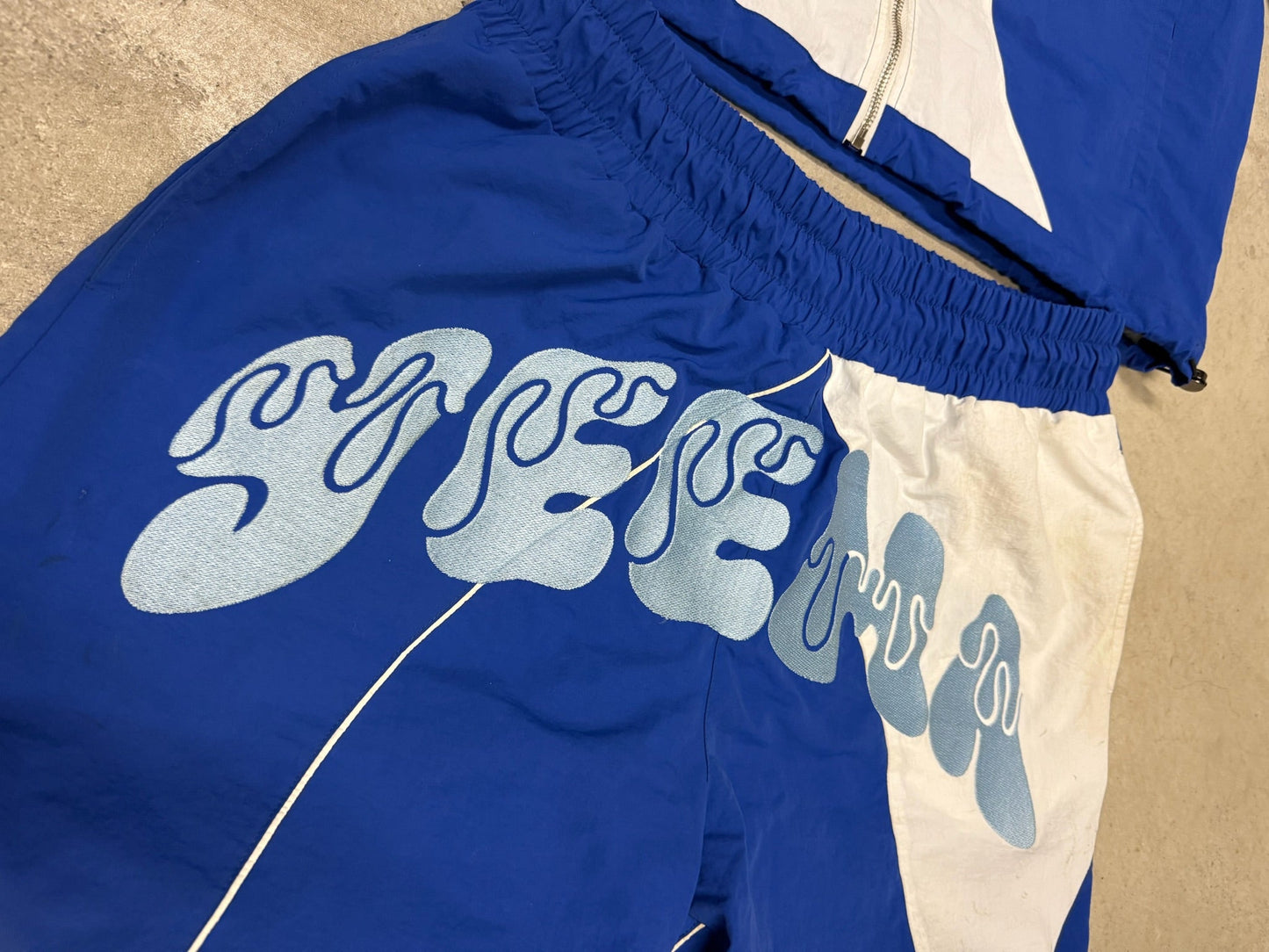 Blue Nylon Tracksuit