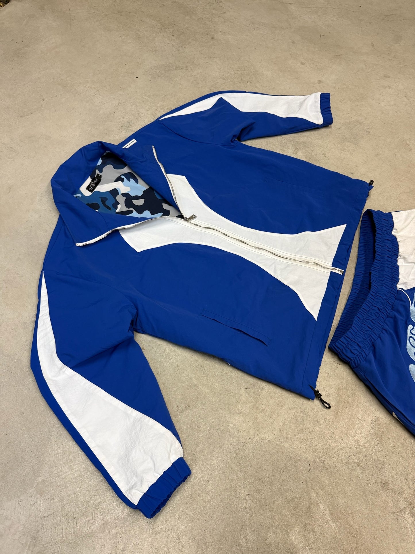 Blue Nylon Tracksuit